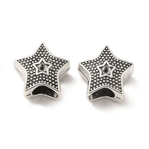 Tibetan Style Alloy European Beads