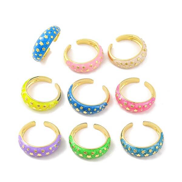 Brass Open Cuff Rings
