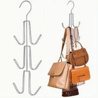 Rotatable Metal Bag Hanger, 1 Count Space Saving Bag Hanger, Bag Organizer for Closet, Home Organizer for Bag, Handbag, Purse...