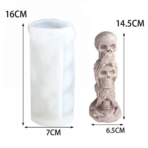 Food Grade DIY Silicone Statue Candle Molds