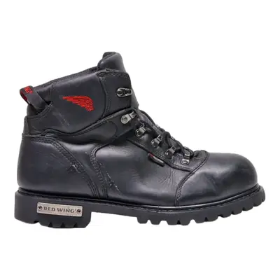 RED WING SHOES Safety Boots Black Leather Mens UK 10