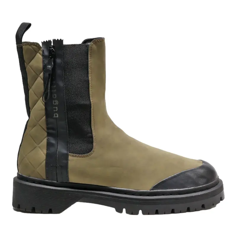 BUGATTI Ankle Boots Green Leather Mens UK 8