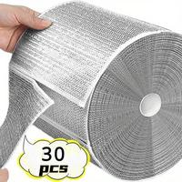 30 Counts Double Layer Dishwashing Rags, Multipurpose Non-Scratch Wire Dishcloths for Kitchen Cleaning, Reusable Cleaning Clo...
