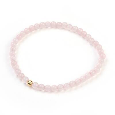 Natural Rose Quartz Stretch Bracelets