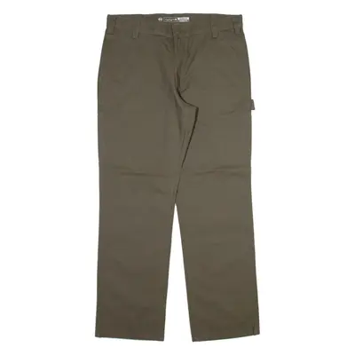 CARHARTT Carpenter Workwear Mens Trousers Grey Relaxed Straight W36 L32
