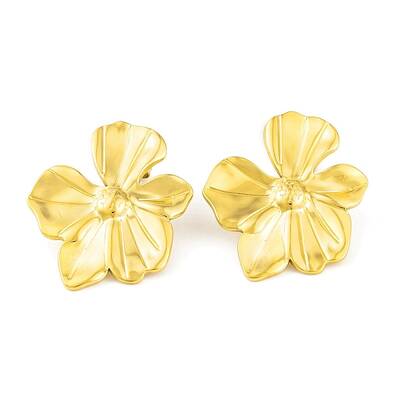 Ion Plating(IP) 304 Stainless Steel Stud Earrings for Women