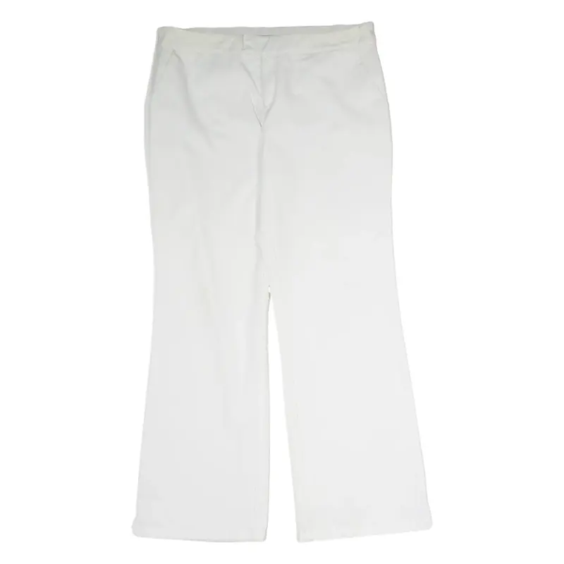 DICKIES Workwear Womens Trousers White Regular Flared W34 L30