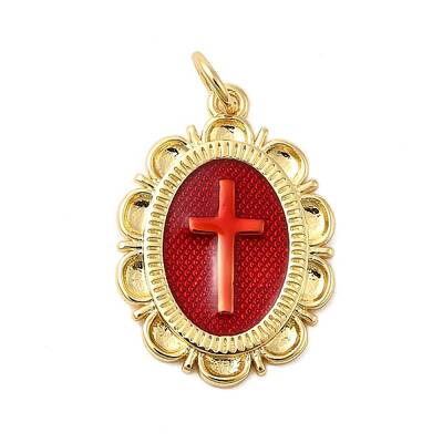 Brass Enamel Pendants