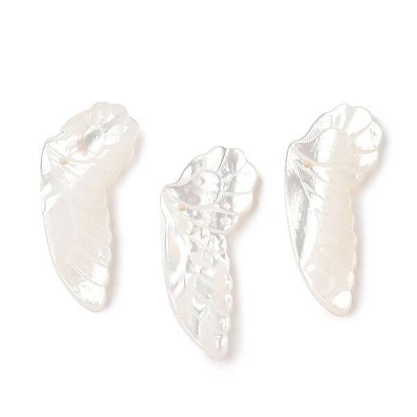 Natural White Shell Carved Pendants