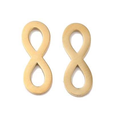 Ion Plating(IP) 304 Stainless Steel Connector Charms