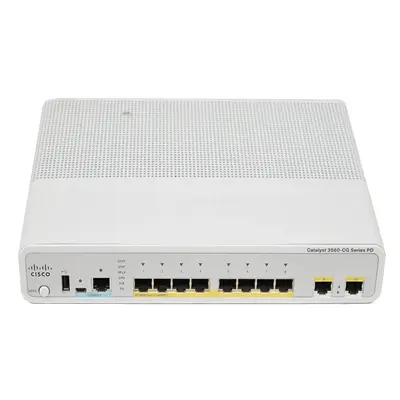Cisco WS-C3560CPD-8PT-S= | Catalyst 3560-C Series 3560CPD-8PT-S 8 x 10/100/1000Base-T RJ-45 PoE and 2 x 1G RJ-45 PoE+ Uplink ...