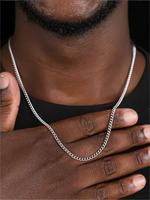 Simple Matching Chain Necklace, Men's Accessories, Stainless Steel Minimalist Necklace Jewelry for Party, Daily Clothing Deco...