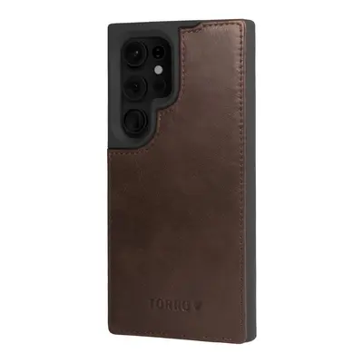 Samsung Galaxy S24 Ultra Leather Bumper Case - Dark Brown