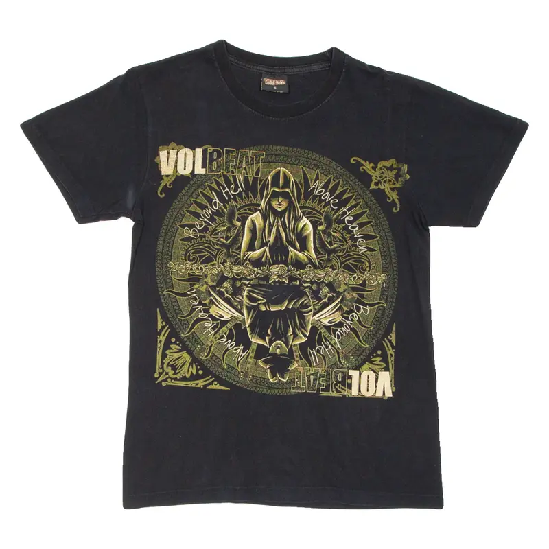 SOLID ROCK Beyond Hell Above Heaven Mens T-Shirt Black S