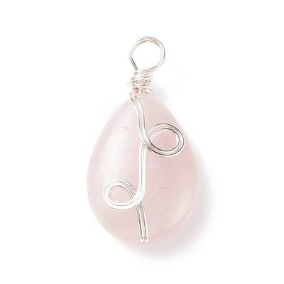 Natural Rose Quartz Pendants