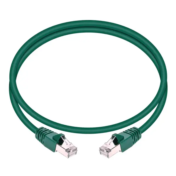 24339 Monoprice Cat6A Ethernet Patch Cable Snagless RJ45 550MHz STP Pure Bare Copper Wire 10G 26AWG 3ft Green