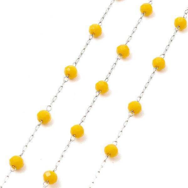 Glass Round Beaded Chains