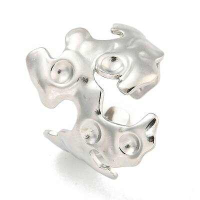 Tarnish Resistant 304 Stainless Steel Cuff Finger Ring Components