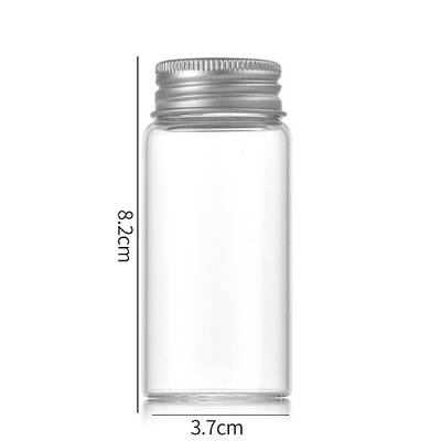 Clear Glass Bottles Bead Containers
