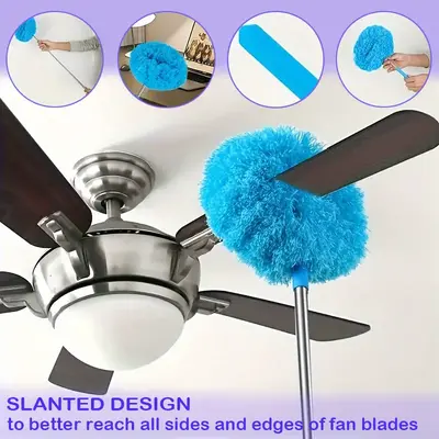 Ceiling Fan & Household Microfiber Dust Buster – Removable, Washable Design | Ideal Decorative Cleaning Essential for Every...