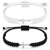 Cross Bracelet String Rope Braided Adjustable for Women Men Friendship Bracelet
