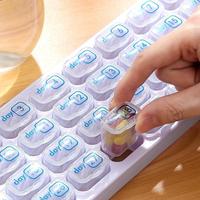 31-grid Pill Storage Box, 1 Count Portable Daily Pill Organizer, Outdoor Pill Box, Home Pill Organizer for Daily Use, Christm...