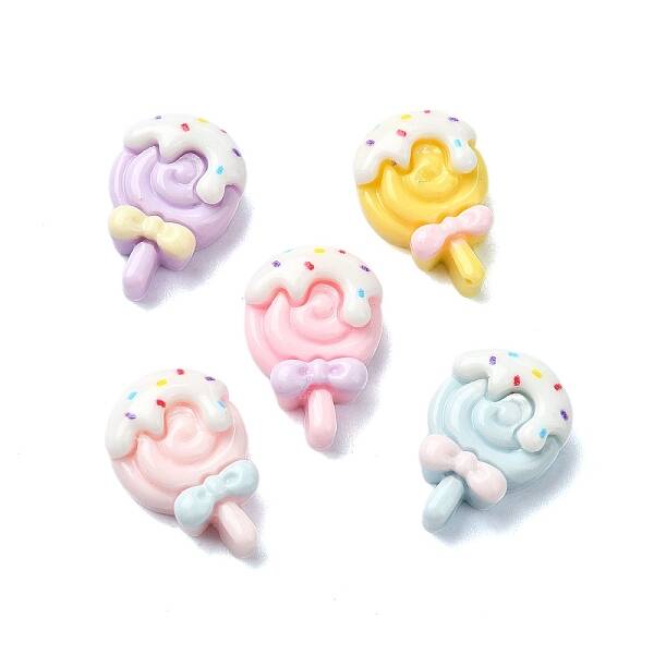 Macaron Color Opaque Resin Decoden Cabochons