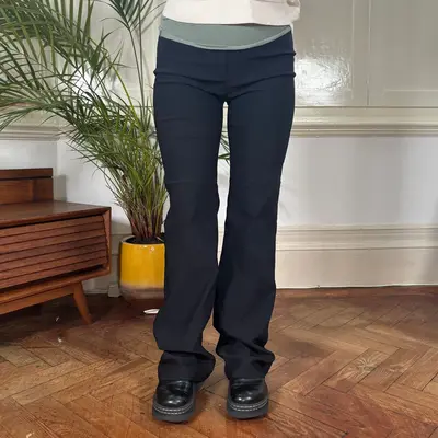 Wit Boy Trousers - 27W UK 8 Black Polyester Blend