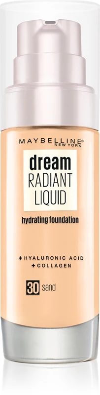 MAYBELLINE NEW YORK Dream Radiant illuminating liquid foundation color 30 Sand 30 ml