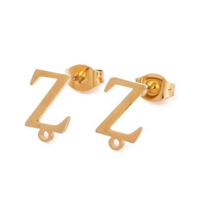 Ion Plating(IP) 304 Stainless Steel Stud Earrings