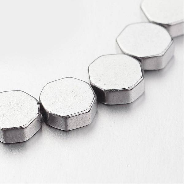 Electroplate Non-magnetic Synthetic Hematite Bead Strands