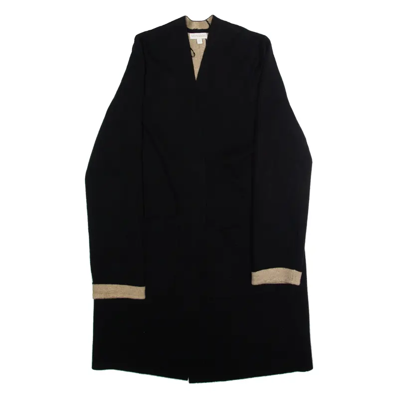 MONSOON Womens Overcoat Jacket Black Viscose M