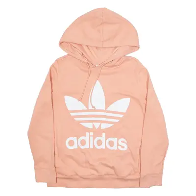 ADIDAS Womens Pink Hoodie UK 12