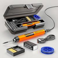 Portable USB Adjustable Temperature Soldering Iron Kit, 1 Set Soldering Kit with Storage Box, Electronic Soldering Tool for H...