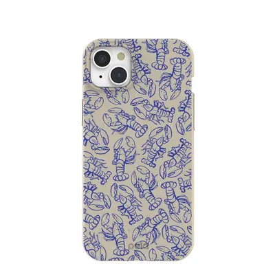 London Fog Blue Lobster iPhone 15 Plus Case
