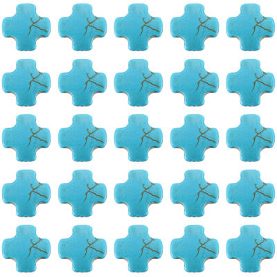 100Pcs Synthetic Turquoise Dyed Beads
