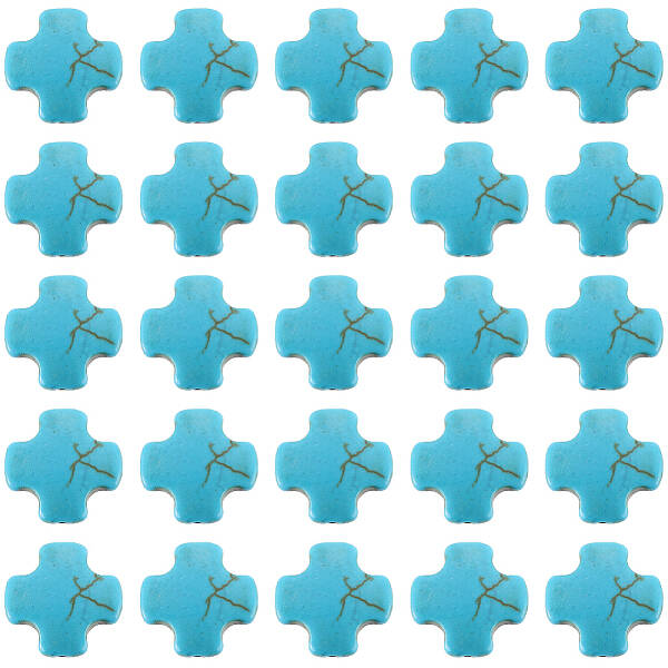 100Pcs Synthetic Turquoise Dyed Beads