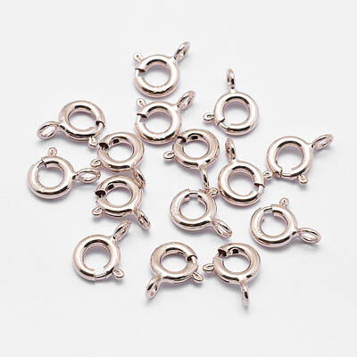925 Sterling Silver Spring Ring Clasps