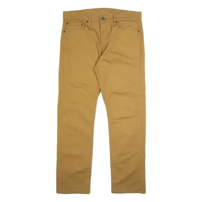 LEVI'S 513 Mens Trousers Brown Slim Straight W34 L30
