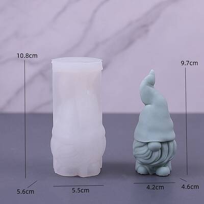 Gnome DIY Food Grade Silicone Statue Candle Molds