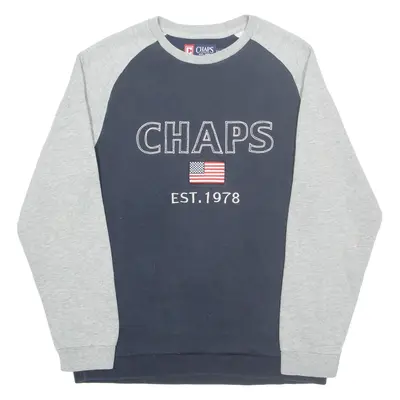 CHAPS Mens Sweatshirt Blue Crew Neck S