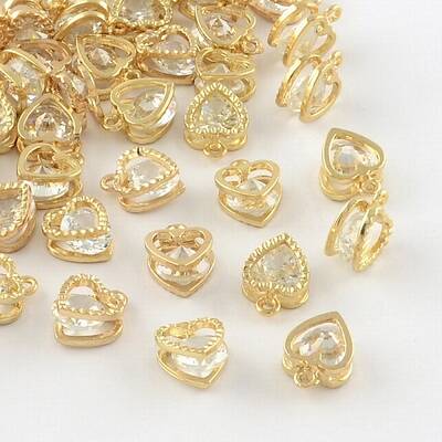 Heart Alloy Charms