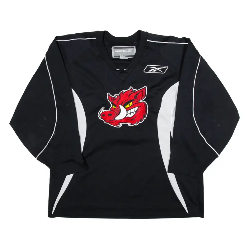 REEBOK Hockey Mens Jersey Black Long Sleeve XL