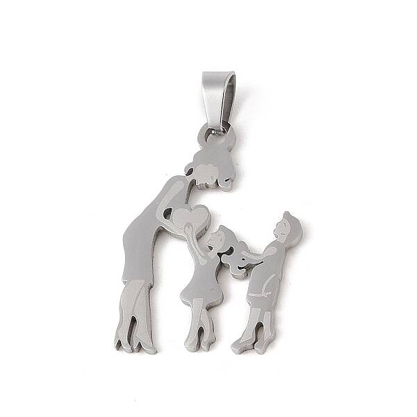 Non-Tarnish Mother's Day 304 Stainless Steel Pendants