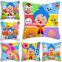 1pc Pillow Covers Cartoon Anime P-Plims Plim Sofa Decorative Home Single-sided Printing Short Plush Cute Cushion Cover