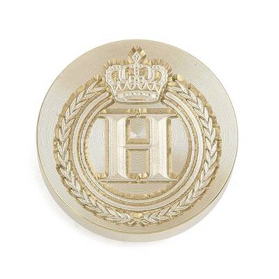 Golden Tone Crown Initial Wax Seal Brass Stamp Heads