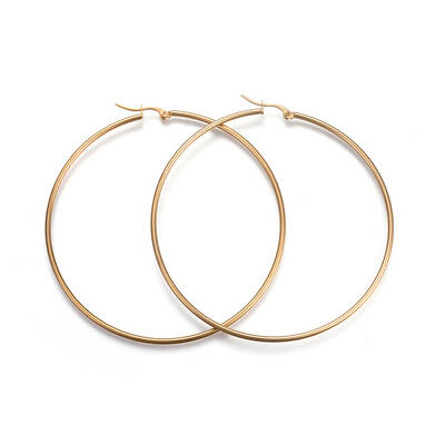 201 Stainless Steel Big Hoop Earrings