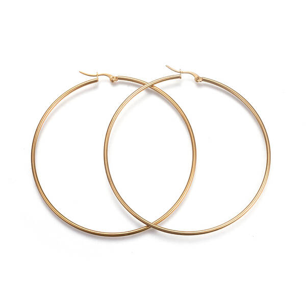 201 Stainless Steel Big Hoop Earrings