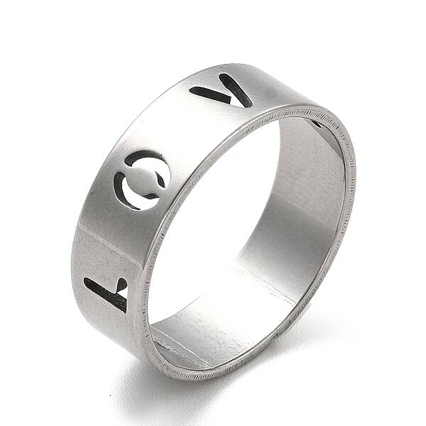Non-Tarnish 201 Stainless Steel Finger Rings