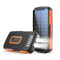 Solar Charger, 30000mAh Portable Solar Power Bank for All Cellphones, Waterproof Battery Pack, Outdoor External Backup Power ...